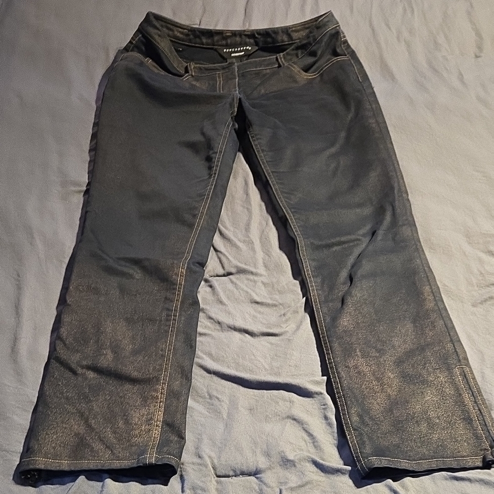 Doncaster Black Jeans With Zippers On Ankles